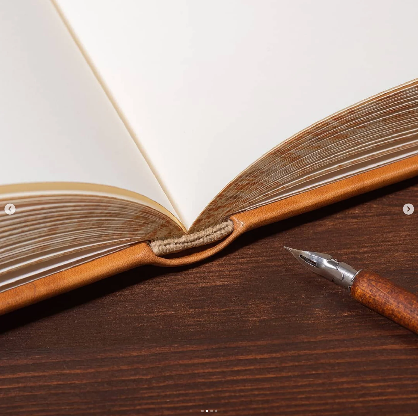 Hand-crafted leather binding