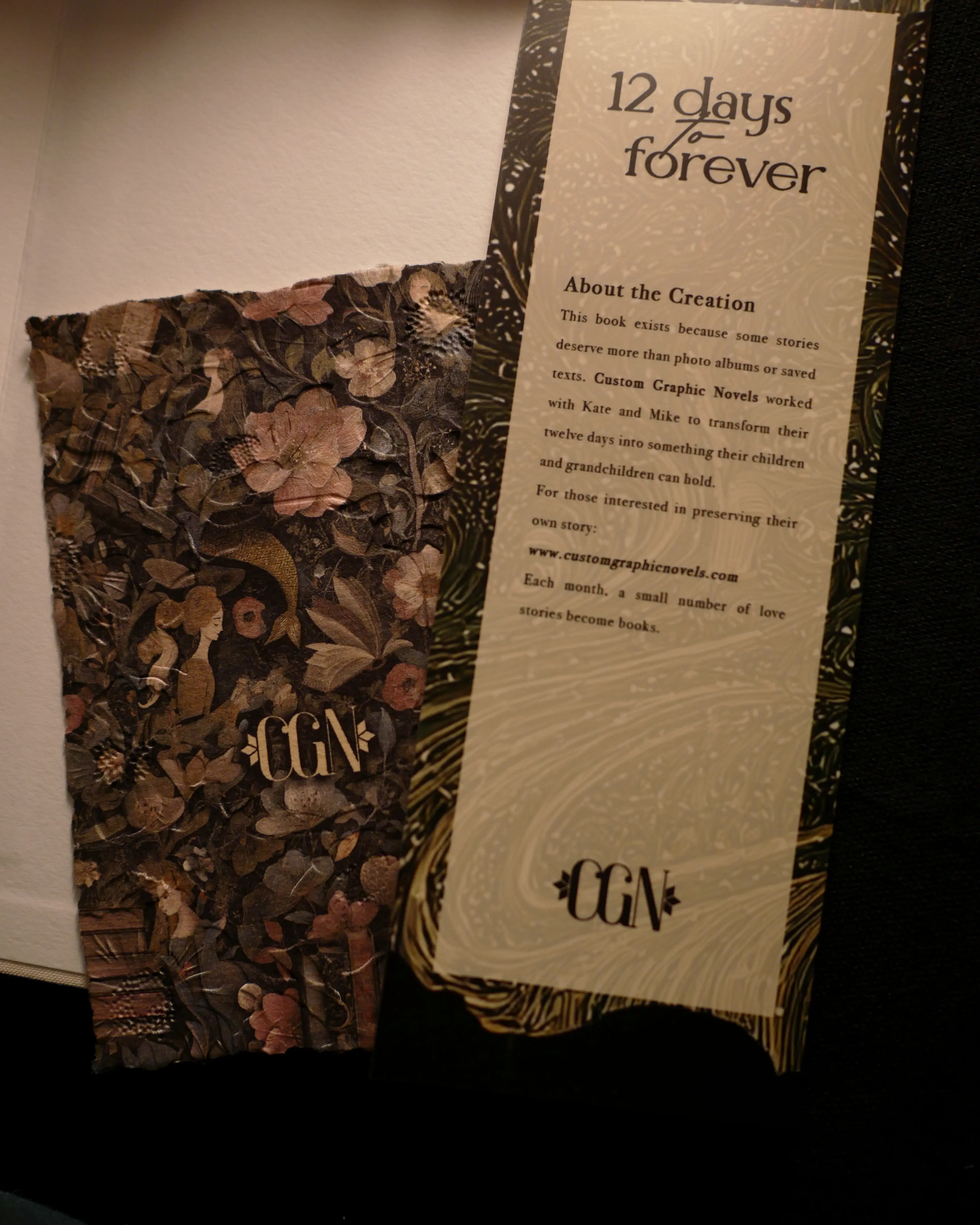 Custom dust jacket designs for graphic novels